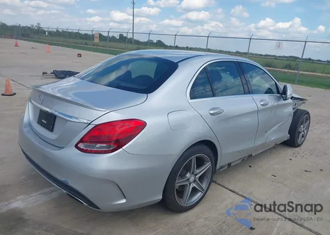 2015 Mercedes-Benz C 300 Sport from USA, damaged, VIN 55SWF4JBXFU064636